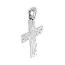 Ciondolo Croce Latina Piatta UNISEX –  in Argento 925
