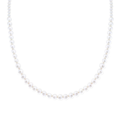 Collana di Perle Degradè, Argento S925 in Oro Giallo
