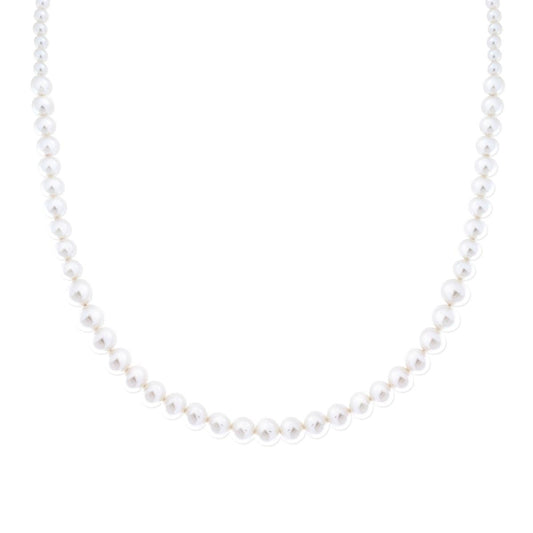 Collana di Perle Degradè, Argento S925 in Oro Giallo