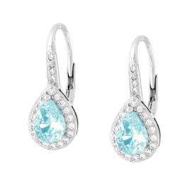 Orecchini Monachella Goccia Acquamarina, in Argento S925