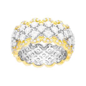 Luxury Honeycomb Band Ring, in S925 STERLING SILVER