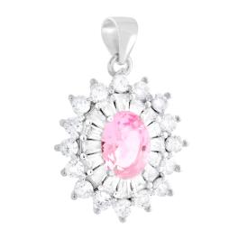 Ciondolo Margherita Grande Rosa, in Argento s925