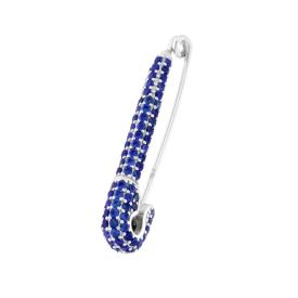 Spilla Gioiello da Balia Blu e Celeste, in Argento S925