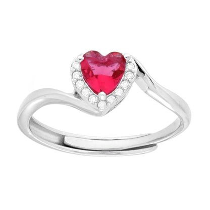 Kate Ring Red Regular, in S925 SILVER