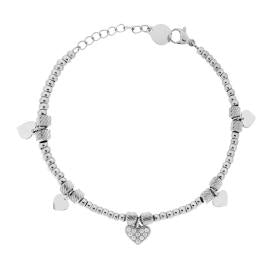 3mm Pink Tennis Bracelet, in S925 Silver