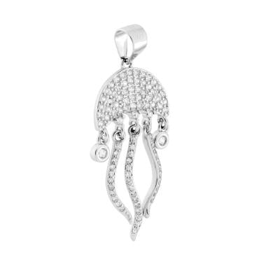 Cross and Pearl Necklace – in 925 Silver