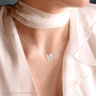 Cross and Pearl Necklace – in 925 Silver