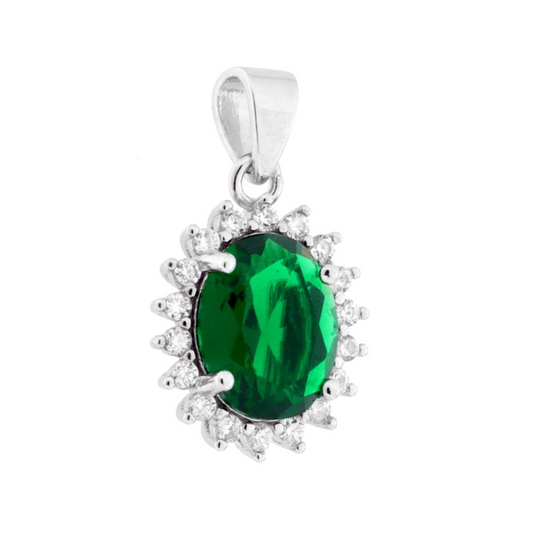 Ciondolo Kate Verde, in Argento S925