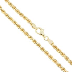 S925 Silver and Gold Rope Necklace 