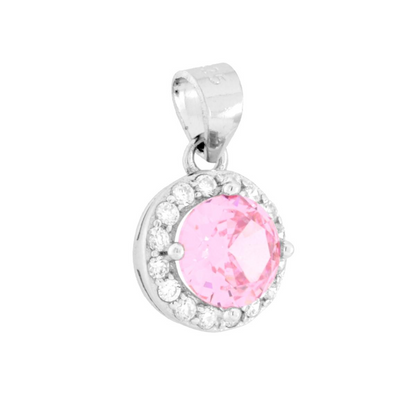 Ciondolo Punto Luce Rosa, in Argento S925