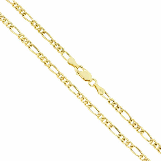 Catena Figaro Alternata - lunghezza cm 60 - Argento s925