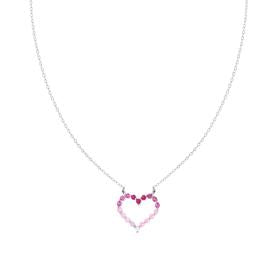 Heart Pendant Necklace, s925 Silver 