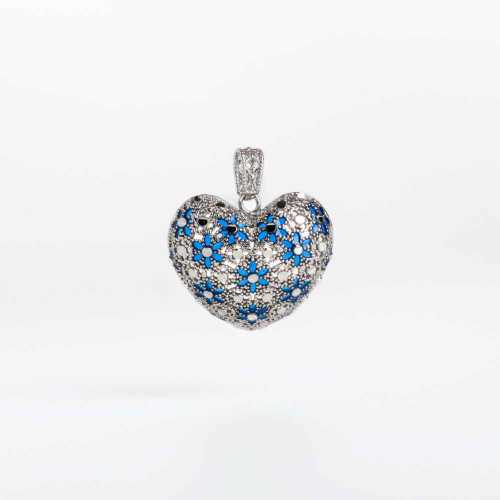 Collana con Ciondolo in Filigrana Preziosa, Argento s925