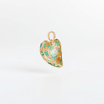 Collana con Ciondolo in Filigrana Preziosa, Argento s925