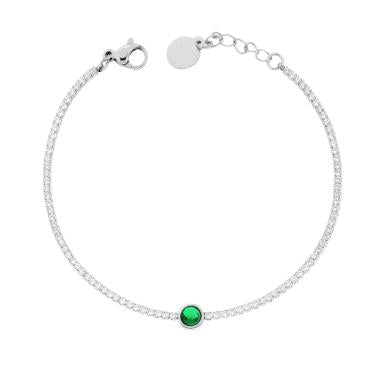 3mm Pink Tennis Bracelet, in S925 Silver