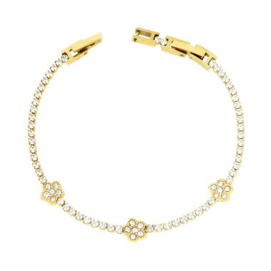 3mm Pink Tennis Bracelet, in S925 Silver