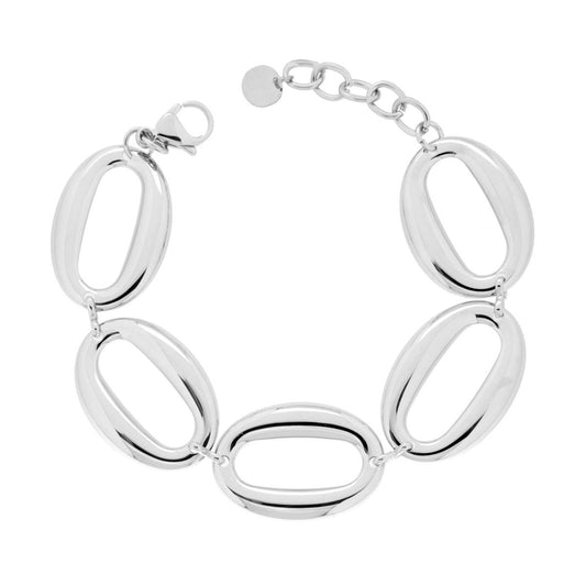 Bracciale Catena Ovali lucidi, in ACCIAIO inox