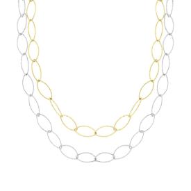 Collana due fili Diamantata, in Acciaio inossidabile