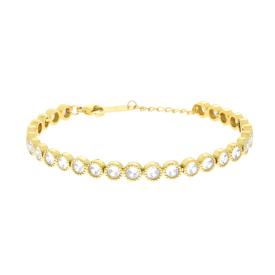 Bracciale Tennis Cipollina mm 4, in ACCIAIO inox
