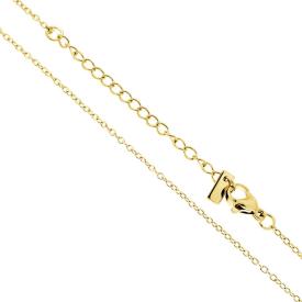 Catena Forzatina Diamantata lunghezza cm 45+5, in ACCIAIO inox