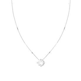 Collana Diamantata con Punto Luce mm 8 in MOISSANITE, in Argento S925