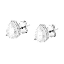 4-Petal Flower Ring, in S925 Silver and Zircons
