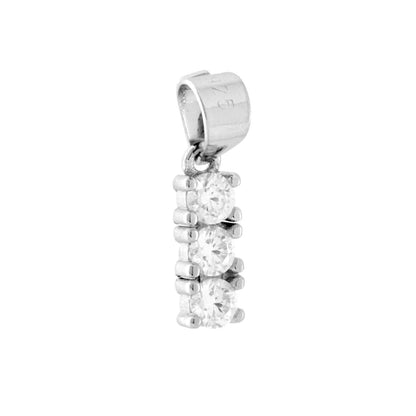 4-Petal Flower Ring, in S925 Silver and Zircons