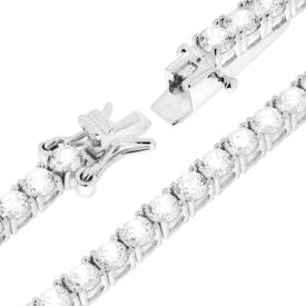 Rainbow Paraiba Tennis Bracelet, in S925 Silver