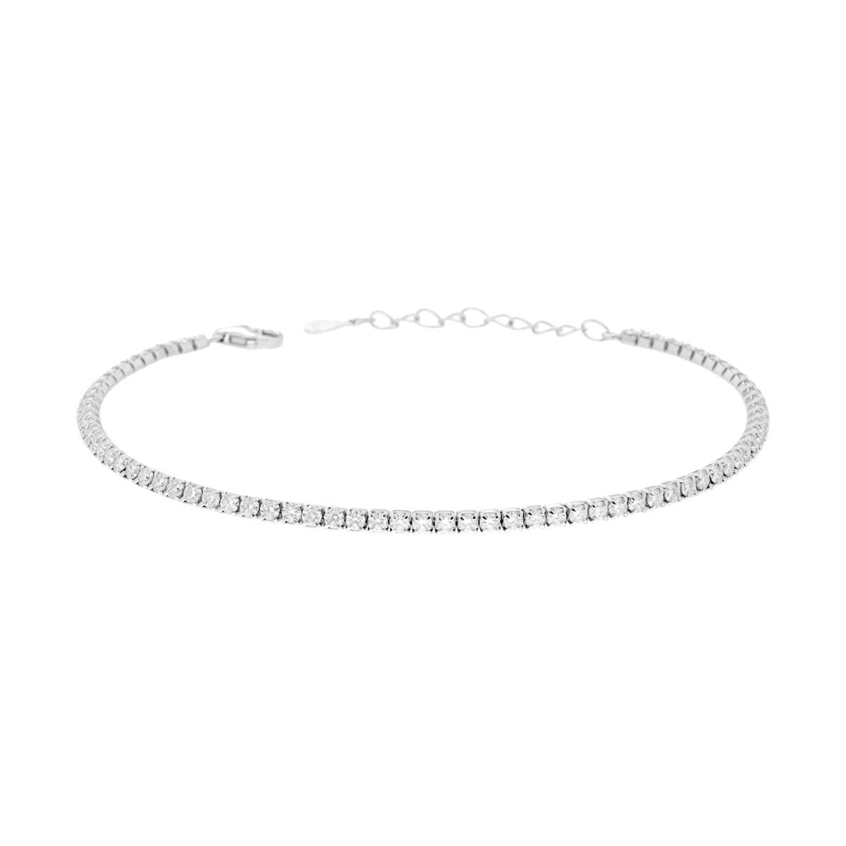 Rainbow Paraiba Tennis Bracelet, in S925 Silver