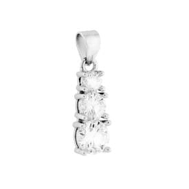 Ciondolo Trilogy MOISSANITE Bianco Degradè certificata, in Argento S925