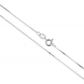 Catena Veneziana Diamantata 40 cm - Argento s925