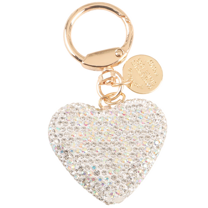 Portachiave_Accessorio Borse_ Cuore con Strass