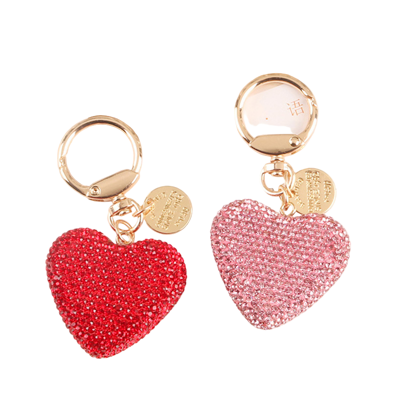 Portachiave_Accessorio Borse_ Cuore con Strass