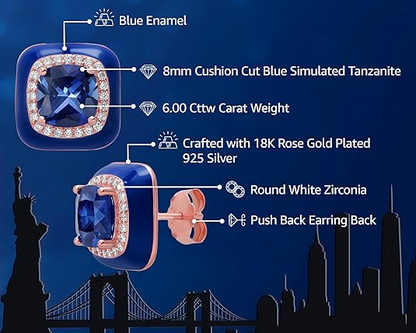 Orecchini Quadrati Bombati, Argento s925