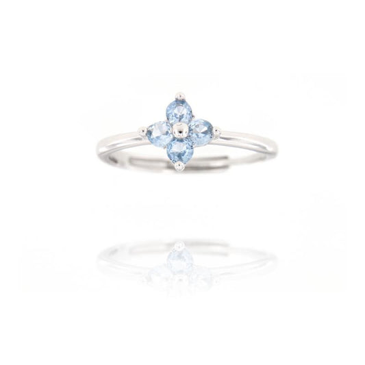 Solitaire Ring with Green Oval Zircon, in S925 SILVER