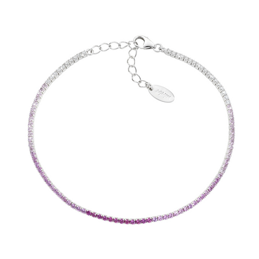Mini Bracciali Tennis 1.5 mm, Degradè,  Argento s925