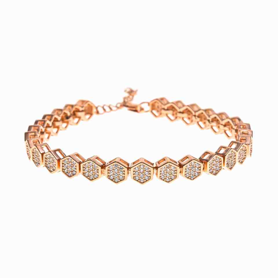 Tennis Choker Necklace, 2.3mm ADJUSTABLE Degradè, 925 Silver with Zirconia 