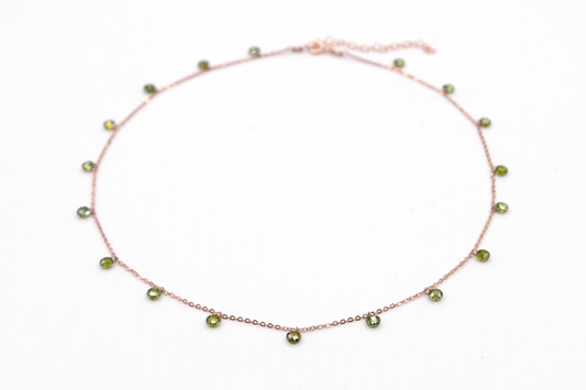 Bracciale con Lenticchie In Zircone Multiciondolo, Argento S925