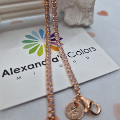 Bracelets Tennis en Argent 925 et Or avec Zircons 3mm - Bijou Elégant