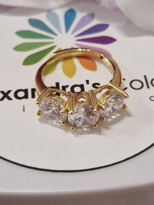 Anello TRILOGY Bianco 7mm, Produzione ESCLUSIVA, Argento 925