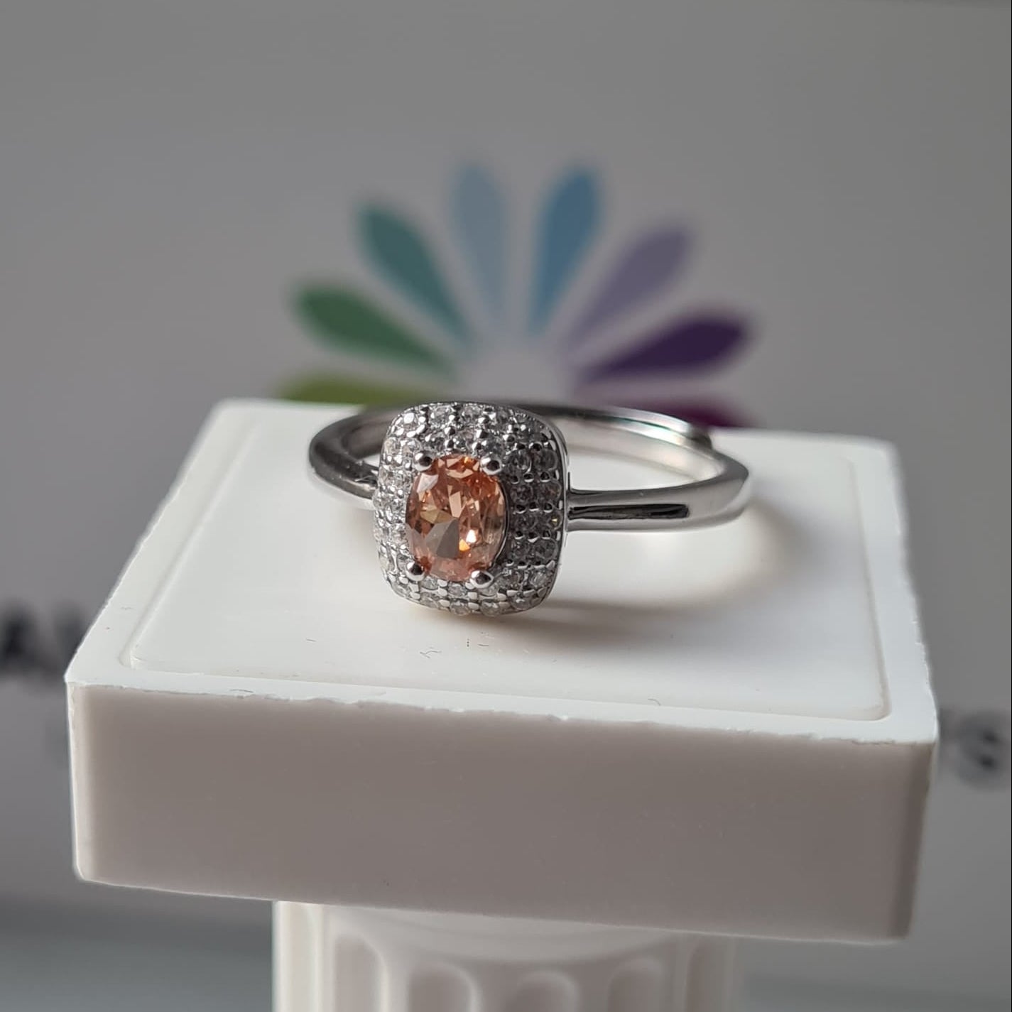 Anello Quadrotto Kate, in Argento S925