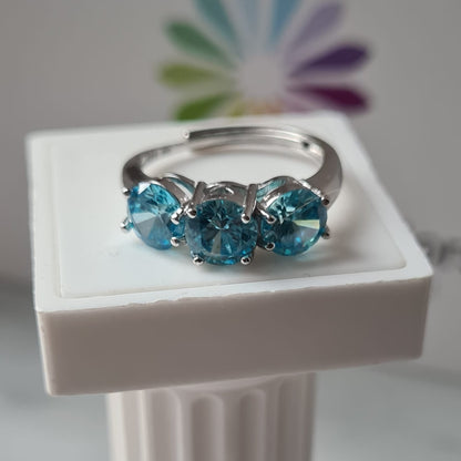 Anello TRILOGY MONOCOLOR 6mm, Produzione ESCLUSIVA, Argento 925