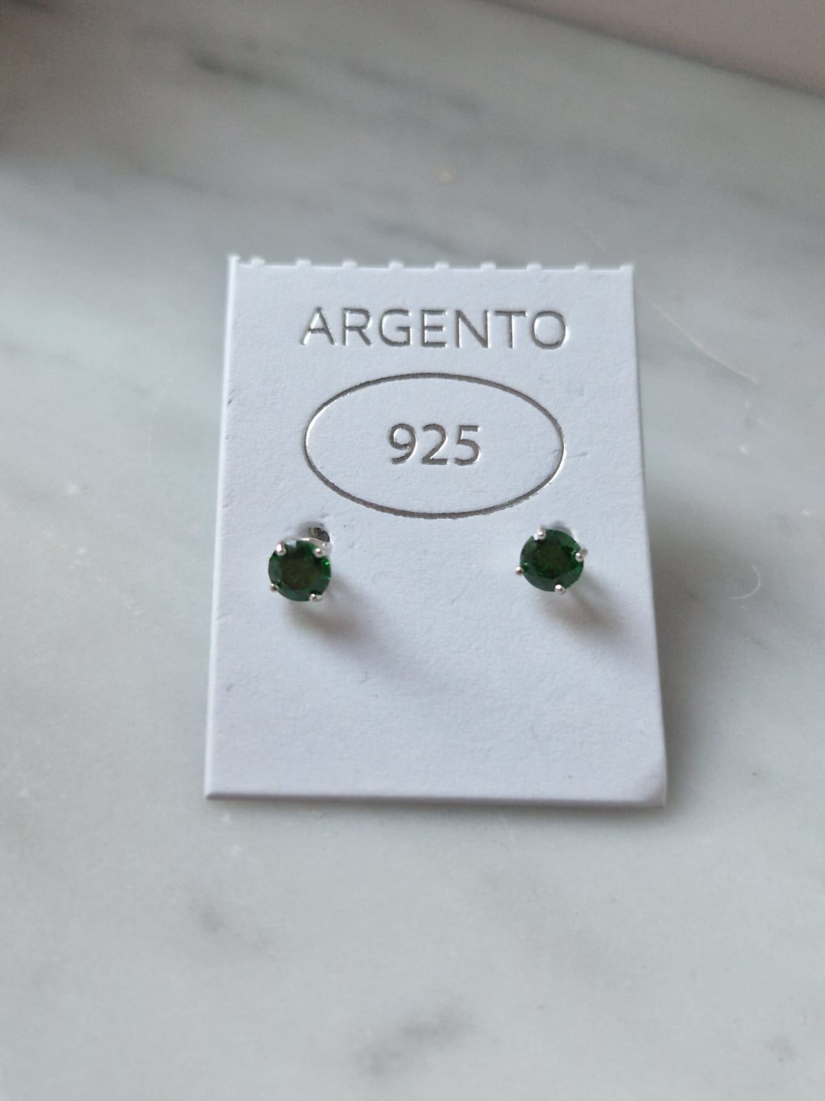 Orecchini Punto Luce COLOR 4mm, Produzione Esclusiva, Argento 925