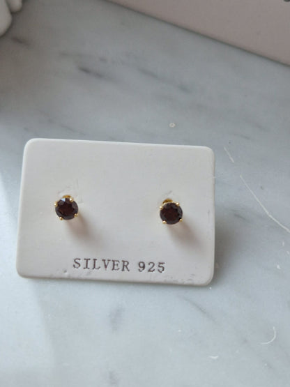 Orecchini Punto Luce COLOR 4mm, Produzione Esclusiva, Argento 925