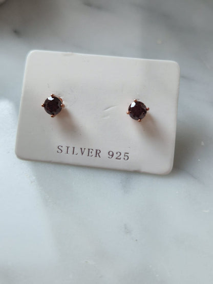 Orecchini Punto Luce COLOR 4mm, Produzione Esclusiva, Argento 925