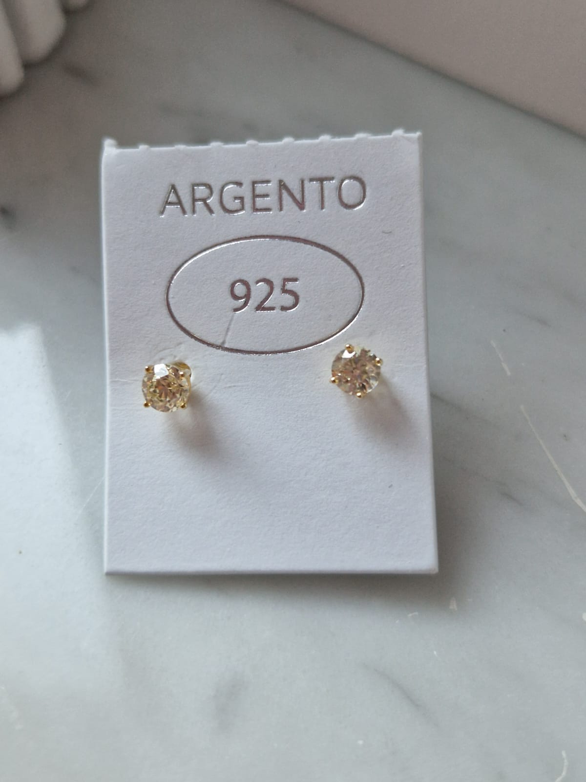 Orecchini Punto Luce COLOR 4mm, Produzione Esclusiva, Argento 925