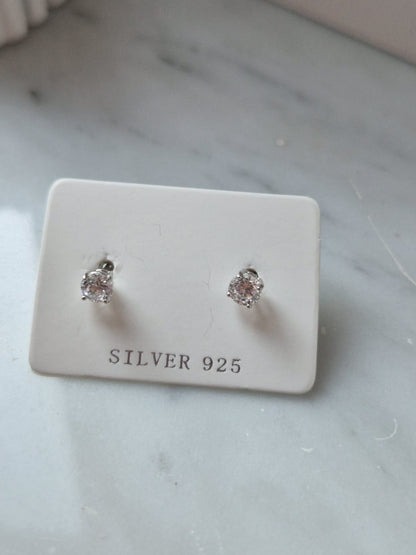 Orecchini Punto Luce COLOR 4mm, Produzione Esclusiva, Argento 925