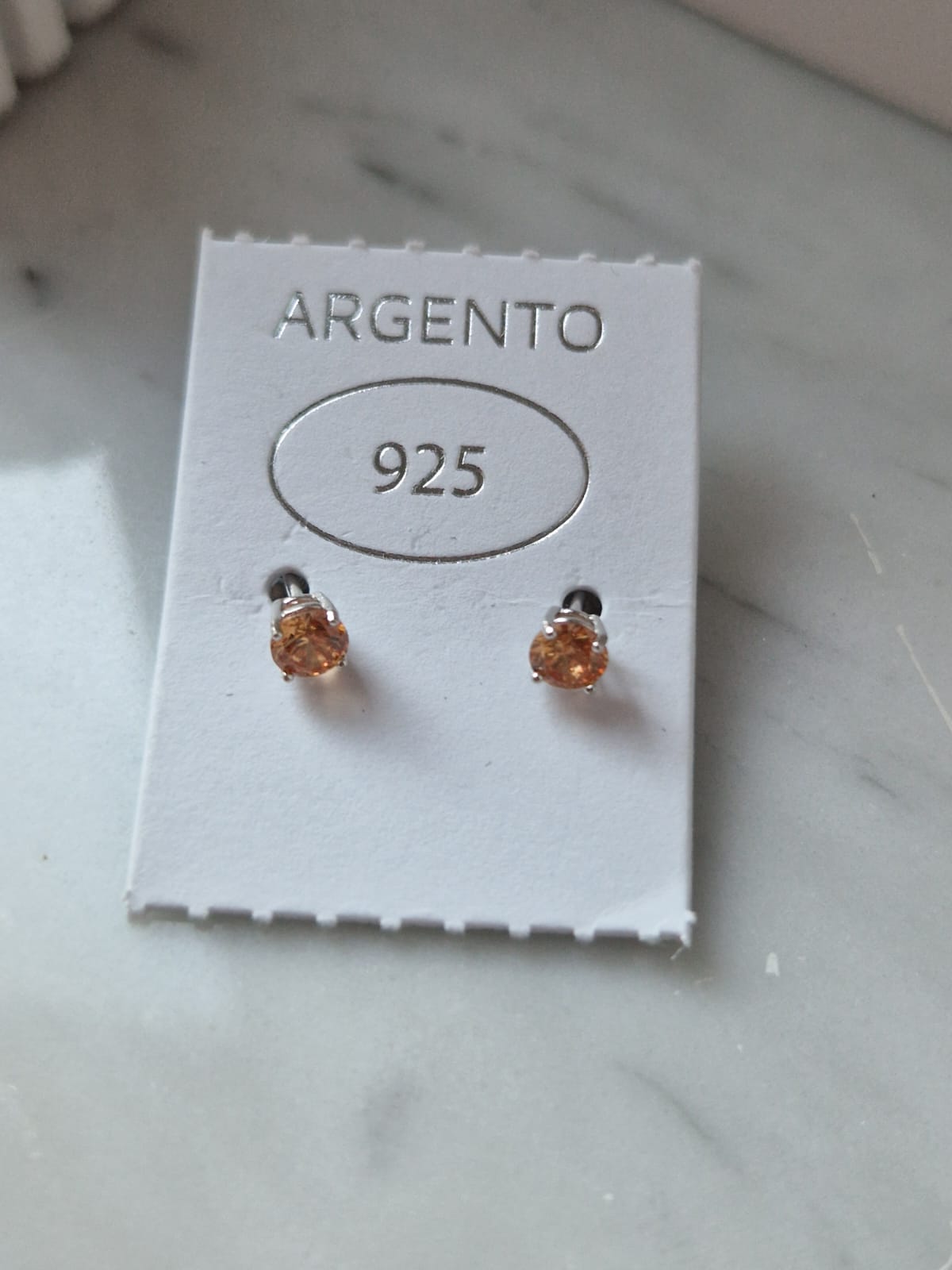 Orecchini Punto Luce COLOR 4mm, Produzione Esclusiva, Argento 925