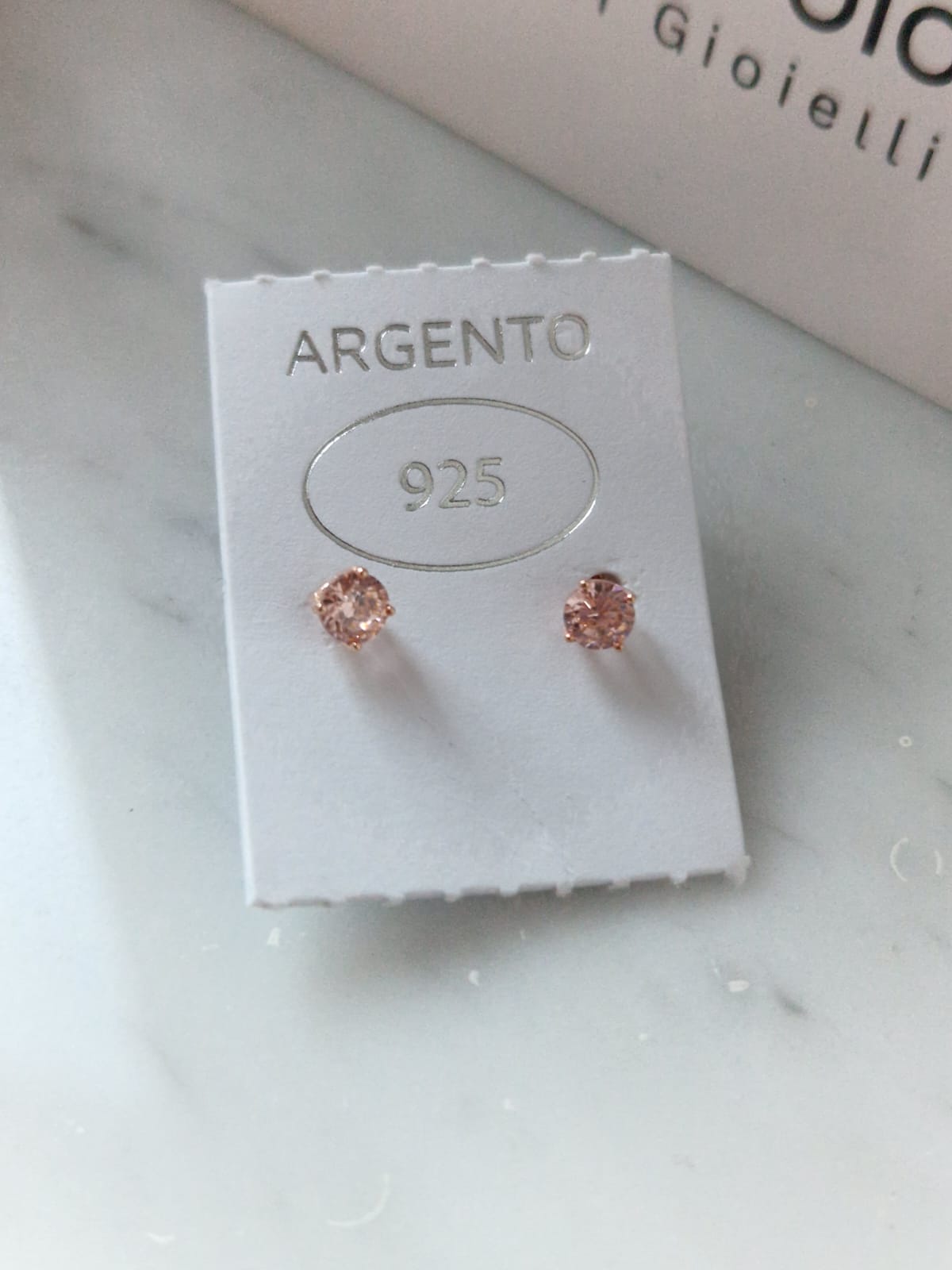 Orecchini Punto Luce COLOR 4mm, Produzione Esclusiva, Argento 925