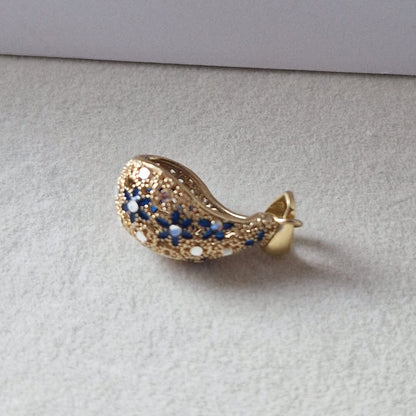 Ciondolo Goccia, Preziosa, in Filigrana, Argento 925 e Bagno in Oro